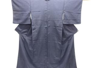 大正ロマン　縞織り出しお召着物